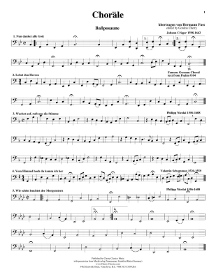 25 Serious and Religious Chorales for Trombone Quartet - Fuss/Cherry - Trombone Quartet - Score/Parts