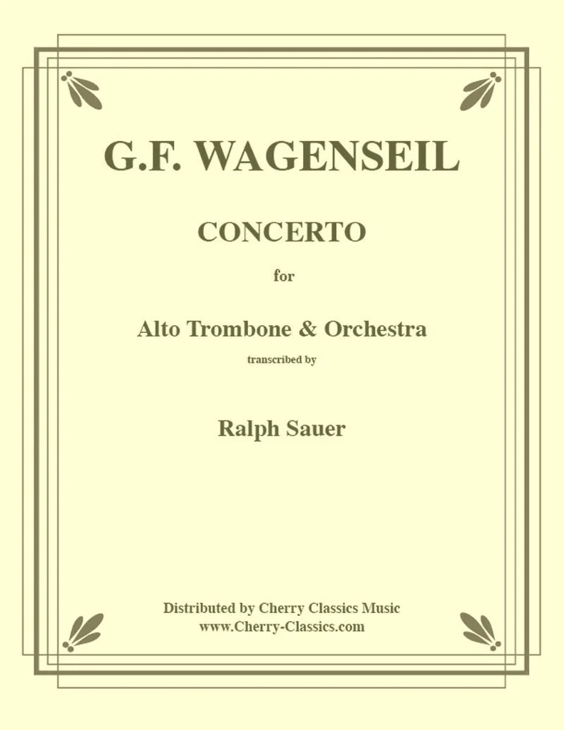 Concerto - Wagenseil/Sauer - Alto Trombone/Orchestra - Score/Parts