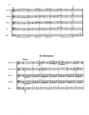 First Suite in E-flat - Holst/Bergler - Brass Quintet - Score/Parts