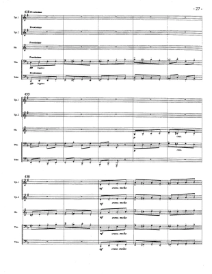 Hungarian Rhapsody No. 2 - Lizst/Bergler - Brass Quintet - Score/Parts