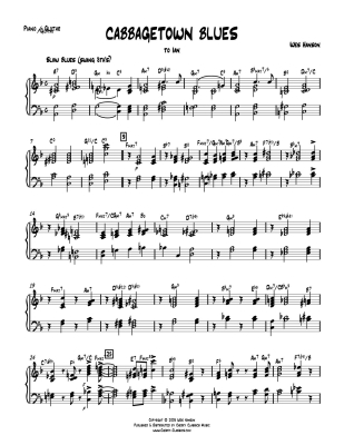 Cabbagetown Blues - Hanson - 6 Trombones/Rhythm Section - Score/Parts