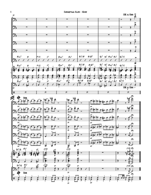 Cabbagetown Blues - Hanson - 6 Trombones/Rhythm Section - Score/Parts