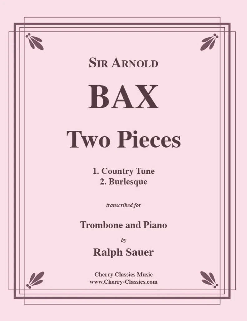 Two Pieces - Bax/Sauer - Trombone/Piano - Sheet Music