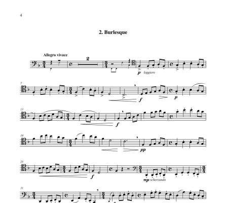 Two Pieces - Bax/Sauer - Trombone/Piano - Sheet Music