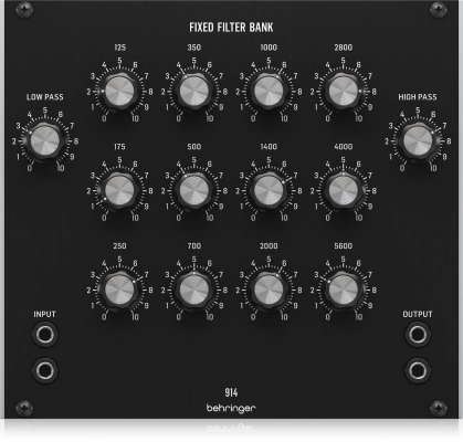 Behringer - 914 FIXED FILTER BANK Legendary Analog Fixed Filter Bank Module for Eurorack