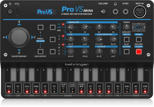 PRO VS MINI Portable 4-Voice Hybrid Synthesizer