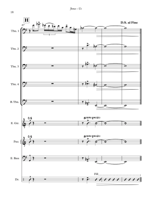 Us - Jones/Fletcher - Trombone Quintet/Rhythm Section - Score/Parts