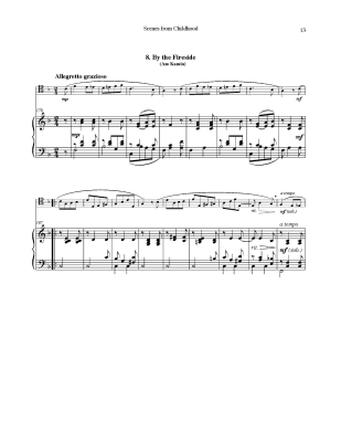 Scenes From Childhood (Kinderscenen), Opus 15 - Schumann/Sauer - Trombone/Piano - Sheet Music