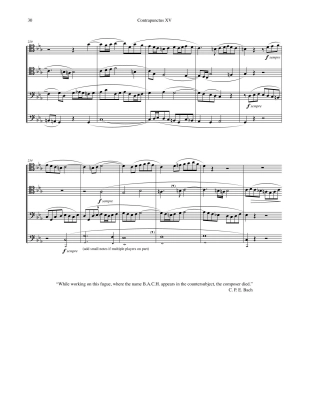 The Art of Fugue BWV 1080, Volume 4 - Bach/Sauer - 4pt Trombone Ensemble - Score/Parts