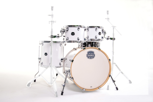 Mapex - Limited Edition Armory 5-Piece Shell Pack (22,10,12,16,SD) - Arctic White