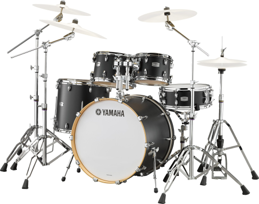 Tour Custom 5-Piece Shell Pack (20,10,12,14,SD) with Hardware - Licorice Satin