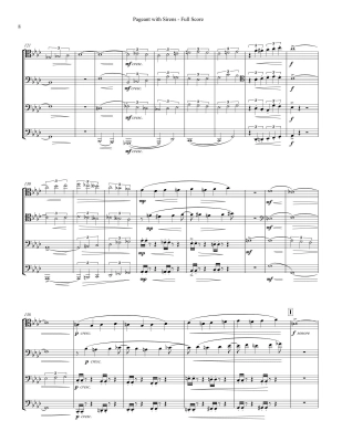 Pageant with Sirens - Frith - Trombone Quartet - Score/Parts