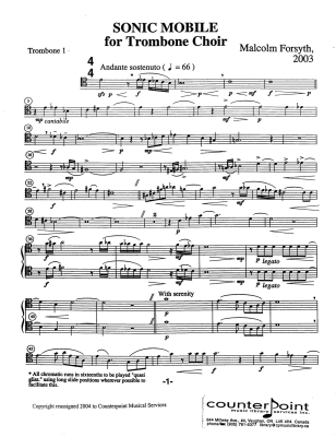 Sonic Mobile - Forsyth - Trombone Choir - Score/Parts