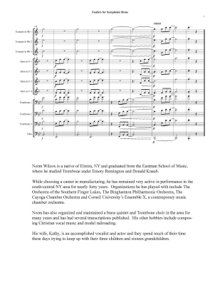 Symphonic Fanfare - Wilcox - Brass Ensemble - Score/Parts