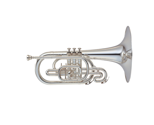 Yamaha Band - YMP-204MS Marching Band Mellophone - Silver-Plated