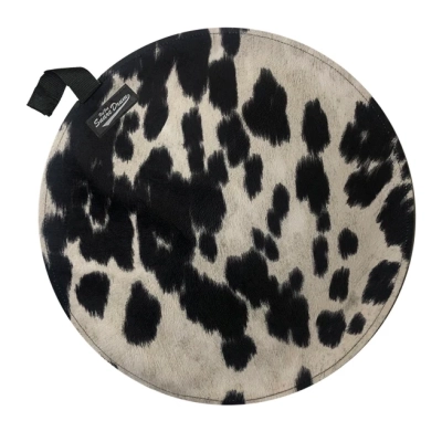 Big Fat Snare Drum - The Cow Moo Black Suede Head - 10