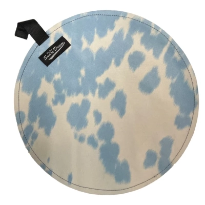 Big Fat Snare Drum - The Cow Moo Blue Suede Head - 14
