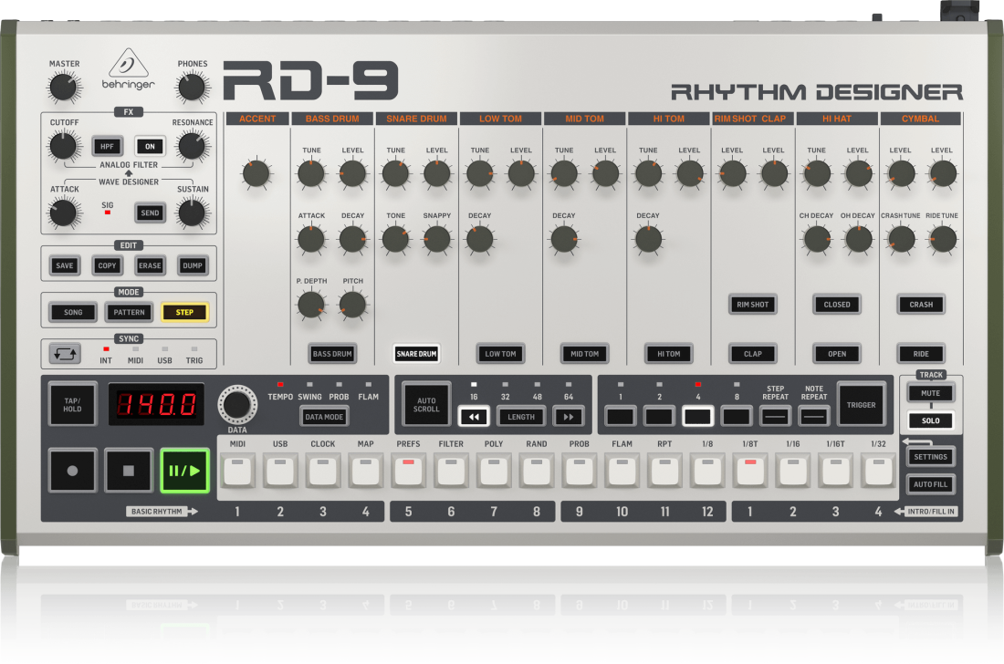 RD-9 Classic Analog/Digital Drum Machine
