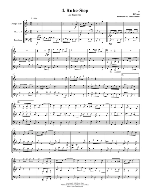 Toot Suite - Dunn - Brass Trio - Score/Parts