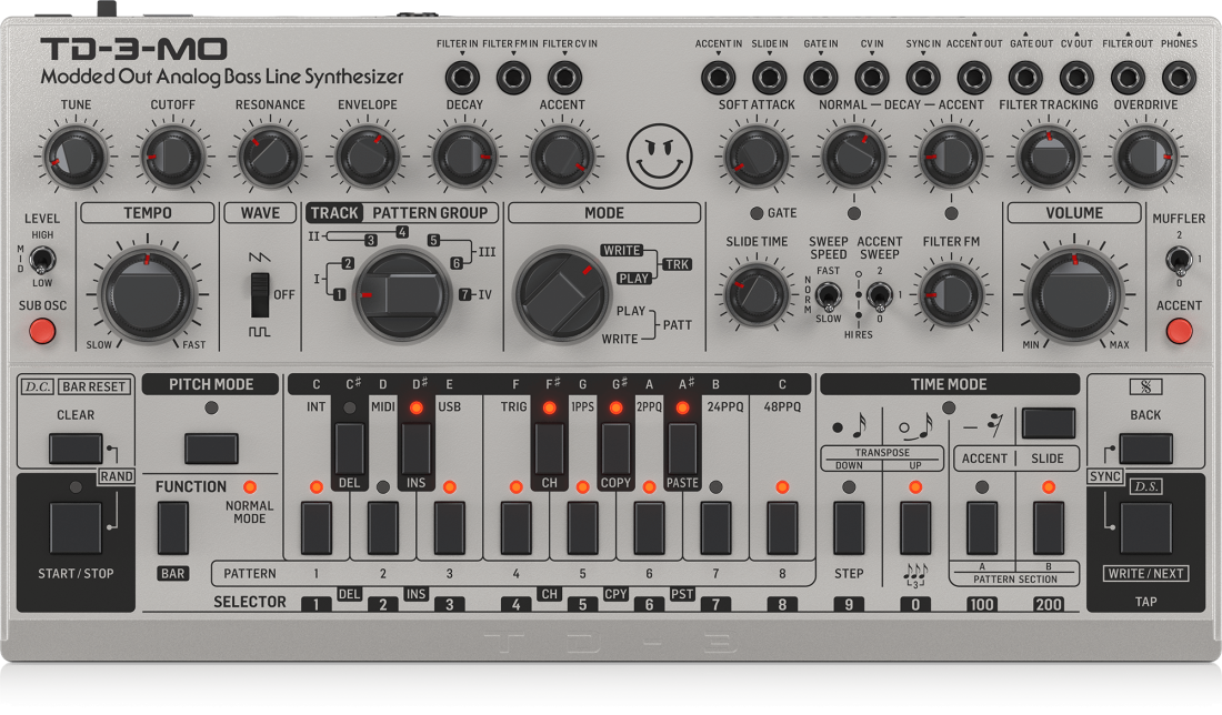 TD-3-MO-SR \'\'Modded Out\'\' Analog Bass Line Synthesizer