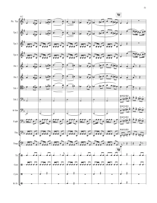 Dance Bacchanale - Saint-Saens/Armstrong - Brass Choir/Timpani/Percussion - Score/Parts