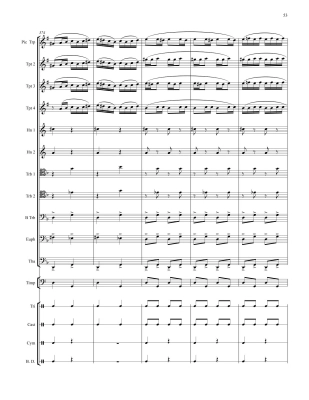 Dance Bacchanale - Saint-Saens/Armstrong - Brass Choir/Timpani/Percussion - Score/Parts