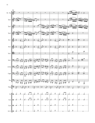 Dance Bacchanale - Saint-Saens/Armstrong - Brass Choir/Timpani/Percussion - Score/Parts