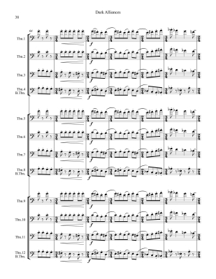 Dark Alliances - Russell - Twelve Trombones - Score/Parts