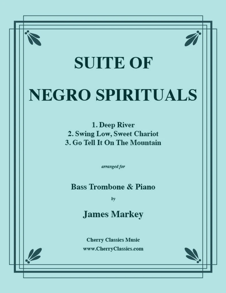 Suite of Negro Spirituals - Markey - Bass Trombone/Piano - Book