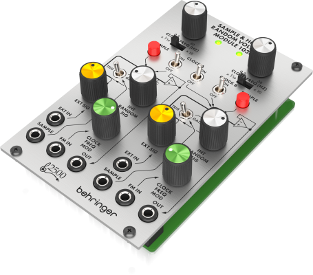 Legendary 2500 Series Dual Sample and Hold with Voltage Controlled Clock Module for Eurorack