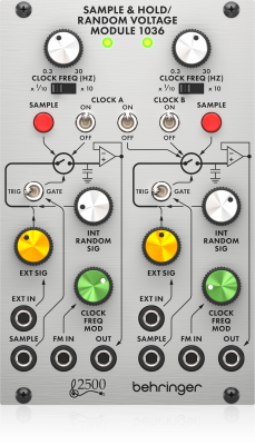 Behringer - Legendary 2500 Series Dual Sample and Hold with Voltage Controlled Clock Module for Eurorack