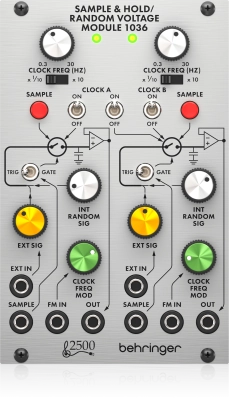 Behringer - Legendary 2500 Series Dual Sample and Hold with Voltage Controlled Clock Module for Eurorack