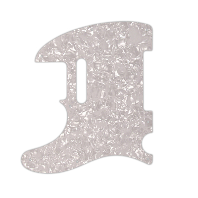 Custom Pickguard for Fender 1954-Present USA or 2002-Present Made in Mexico Telecaster, Left-Handed - White Pearl