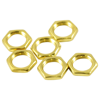 WD Music - Potentiometer Nut - Gold (6-Pack)