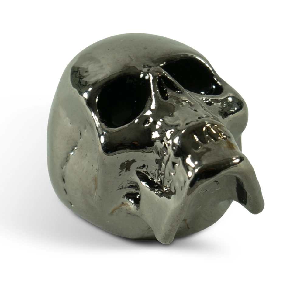 Q-Parts Jumbo Skull Knob II - Pearl Black