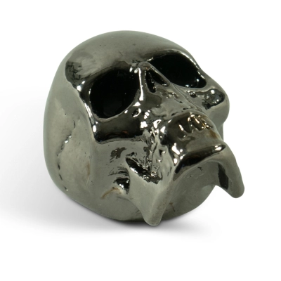 WD Music - Q-Parts Jumbo Skull Knob II - Pearl Black