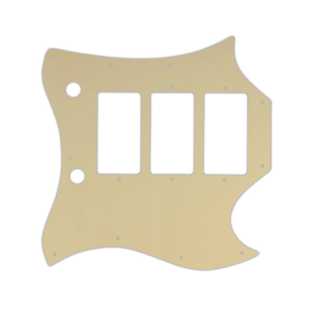 Custom Pickguard for Gibson 1964-1970 Full Face SG Custom - Cream/Black/Cream