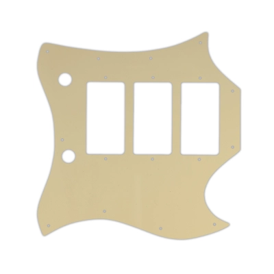 WD Music - Custom Pickguard for Gibson 1964-1970 Full Face SG Custom - Cream/Black/Cream