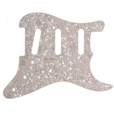 WD Music - Custom Pickguard for Fender Pre-CBS 8 Hole/Eric Johnson Signature/Eric Clapton Signature/Stevie Ray Vaughan Signature Strat - Aged Pearl