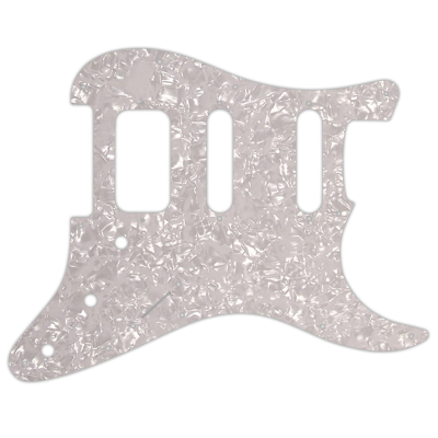 WD Music - Custom Pickguard for Fender American Deluxe or Lone Star Stratocaster - White Pearl