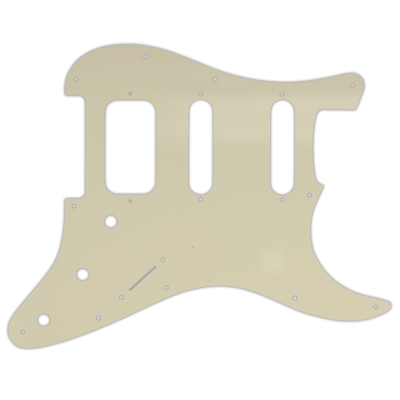 WD Music - Custom Pickguard for Fender American Deluxe or Lone Star Stratocaster - Parchment 3-Ply