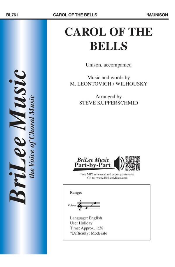 Carol of the Bells - Wilhousky /Leontovych /Kupferschmid - Unison