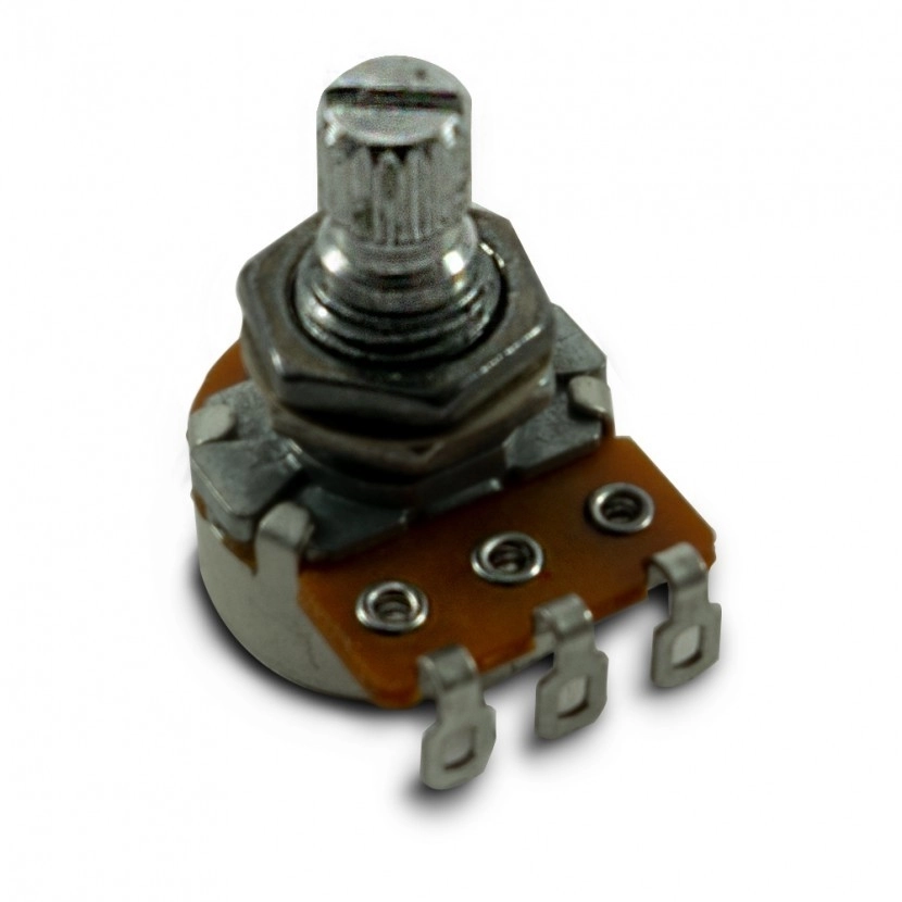 Alpha Metric Mini Potentiometer with Short Bushing - 500 kohm