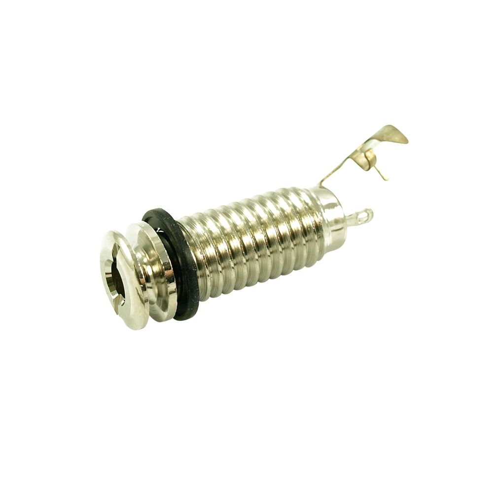 Threaded Stereo Endpin Jack - Chrome