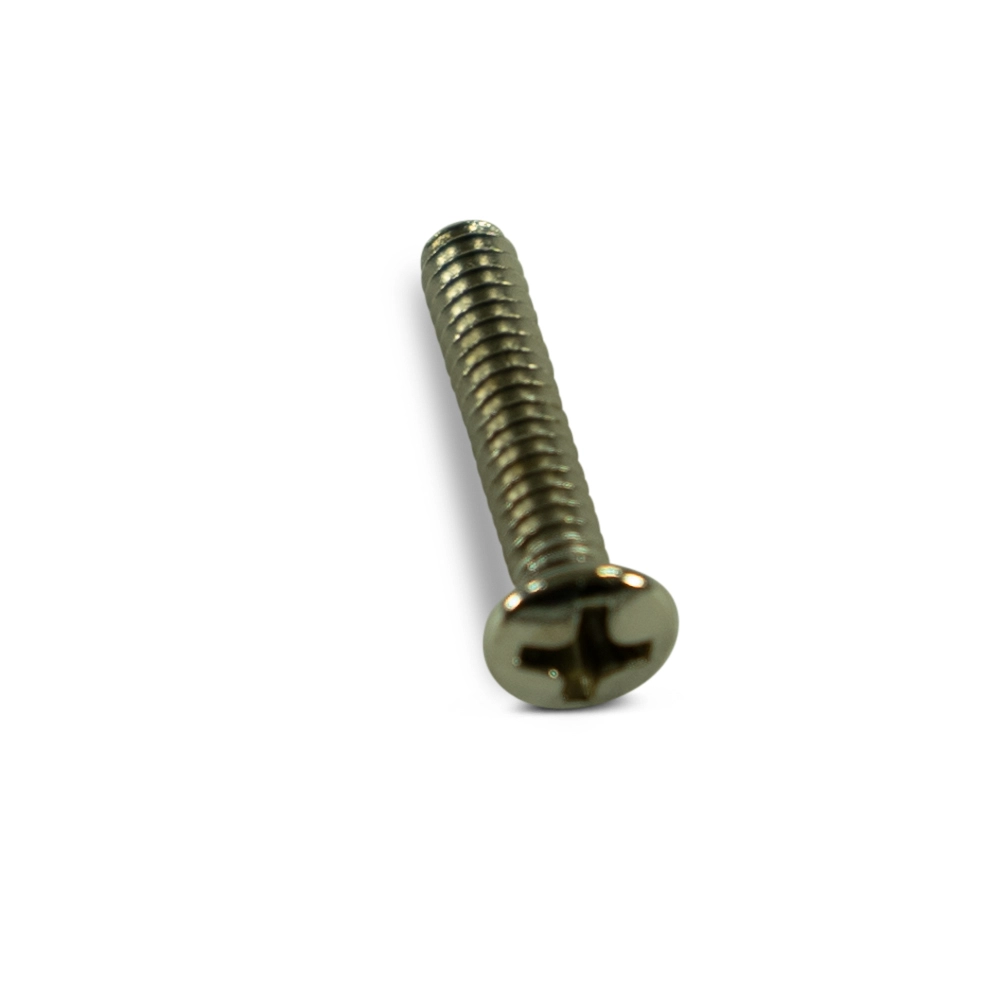 Single Coil Pickup Height Adjustment Screws, Vintage Phillips Oval Head - Nickel (8-Pack)