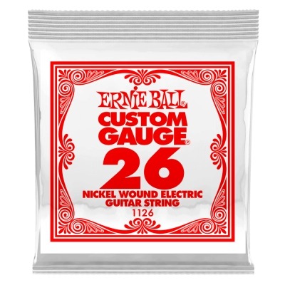 Ernie Ball - Single Nickel Wound Electric Guitar String - .026