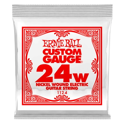 Ernie Ball - Single Nickel Wound Electric Guitar String - .024