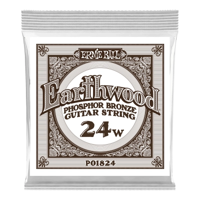 Ernie Ball - Single Earthwound Phosphor Bronze Acoustic Guitar String - .024