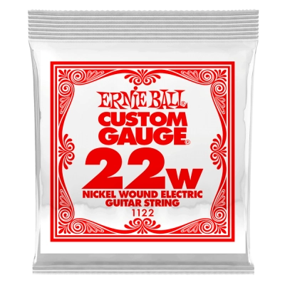 Ernie Ball - Single Nickel Wound Electric Guitar String - .022