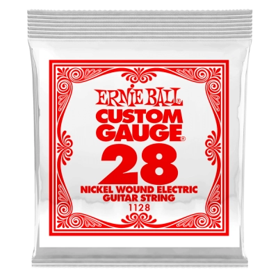 Ernie Ball - Single Nickel Wound Electric Guitar String - .028